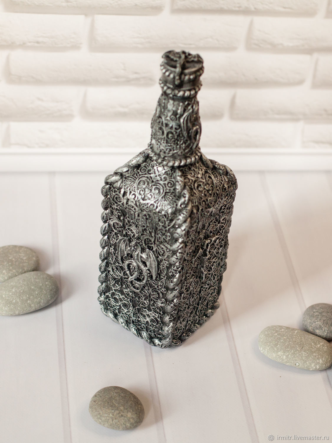 Подарочная бутылка Серебряный дракон в интернет-магазине Ярмарка ...