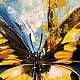 Серия картин маслом 2 шт  «Butterfly» 40/40 см художник Чернова Ольга. Картины. Студия художников «Мастихин» Северск. Ярмарка Мастеров.  Фото №9