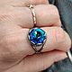 Заказать Посеребренное кольцо с кристаллом Сваровски "Ocean Eye". Charisme. Ярмарка Мастеров. . Кольца Фото №3