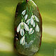 Pendant 'Scent of spring'. Pendants. Hand-painted stones. Online shopping on My Livemaster.  Фото №2