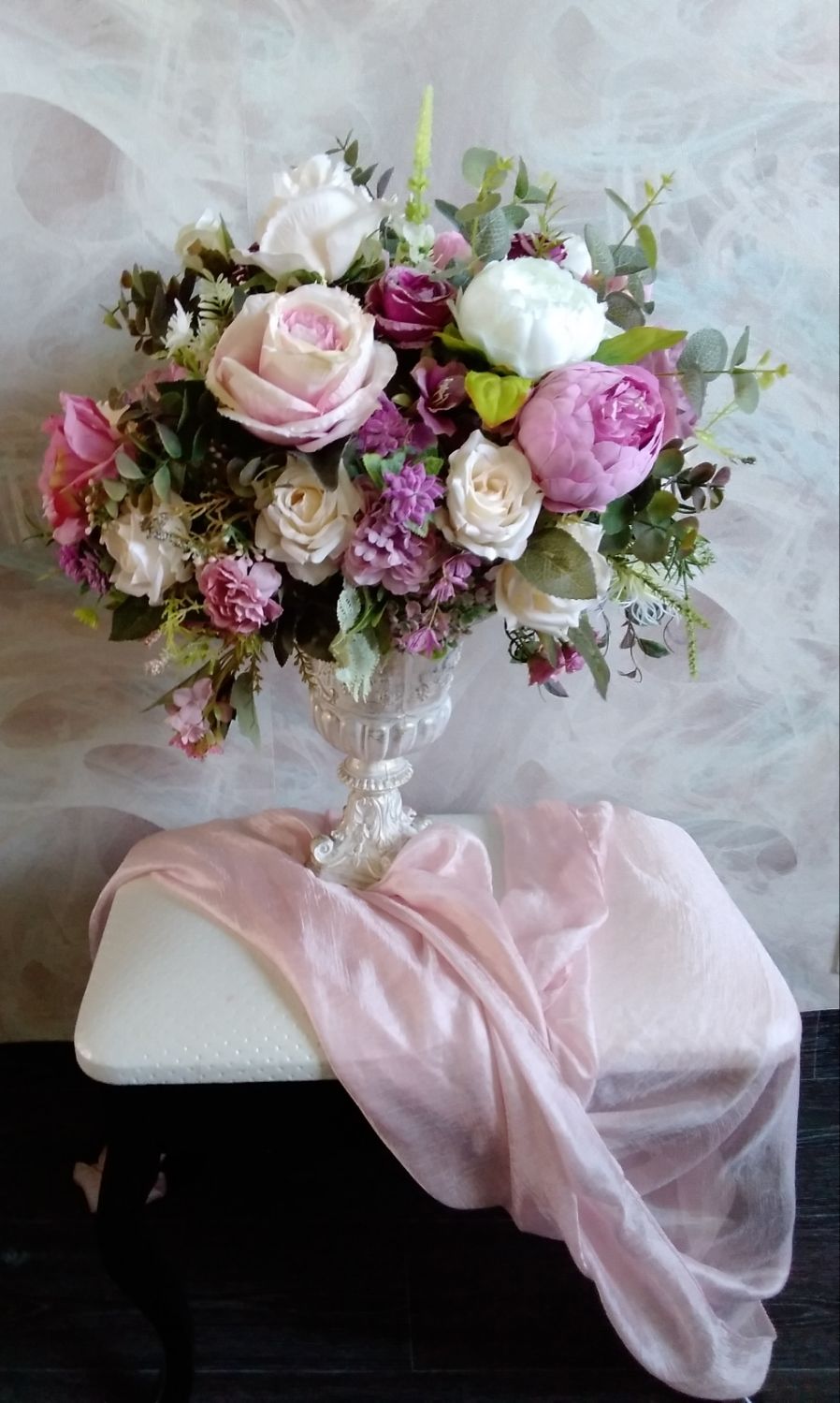 Интерьерный букет из искусственных цветов в вазе"Корлия" – купить на ...