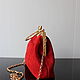 Order Bright red suede evening bag. Olga'SLuxuryCreation. Livemaster. . Classic Bag Фото №3