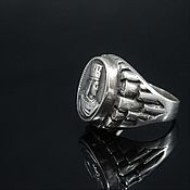 Украшения handmade. Livemaster - original item Men`s ring with the coin Tigran the Great in 925 silver HH0101. Handmade.
