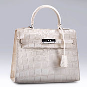 Сумки и аксессуары handmade. Livemaster - original item Women`s bag made of genuine crocodile leather IMA0867Pearl4. Handmade.