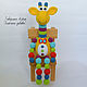 The giraffe Is knitted with hand-beads and rattle. Teethers and rattles. Zzabava. Online shopping on My Livemaster.  Фото №2