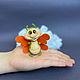 Denis Moth. Butterfly. Felted toy. Miniature figurines. kukla_olya08. Online shopping on My Livemaster.  Фото №2