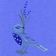 Рисунок / открытка "Птица с веточкой лаванды", Картины, Москва,  Фото №1