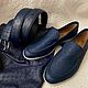 Men's set, loafers belt, genuine ostrich leather!. Loafers. SHOES&BAGS. My Livemaster. Фото №4