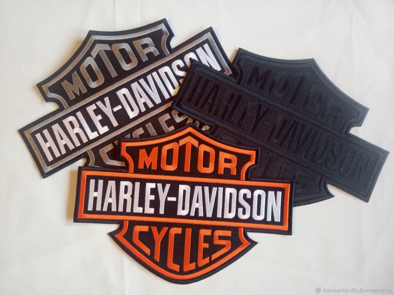 Нашивка Harley-Davidson на спину, Атрибутика субкультур, Москва,  Фото №1