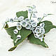 Brooch-boutonniere of lilies of the skin. Decoration leather. Brooches. lanssveta. My Livemaster. Фото №6