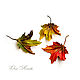 Brooch leather Autumn maple leaf decoration to present maple leaf. Brooches. flowersstyle (flowersstyle). Online shopping on My Livemaster.  Фото №2
