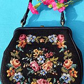 Винтаж handmade. Livemaster - original item Vintage theatre purse. Hand embroidery.. Handmade.