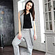 Жилет Grey Magic. Жилеты. ROKHAS (ALINA). Ярмарка Мастеров.  Фото №4