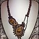 necklace with tiger eye. Necklace. Soutache necklaces and accessories. Online shopping on My Livemaster.  Фото №2