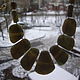 Колье из Забайкальского табачного нефрита. Колье. Евгений. Ярмарка Мастеров.  Фото №4