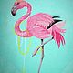 Princess Flamingo. Design in machine embroidery. Embroidery tools. Nata-xa_1. My Livemaster. Фото №5