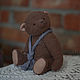 Заказать Мишка Санька. Елена Перминова (elenaperminovabears). Ярмарка Мастеров. . Мишки Тедди Фото №3