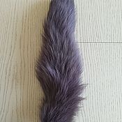 Материалы для творчества handmade. Livemaster - original item The tail of the Finnish arctic fox is gray-purple / natural fur. Handmade.