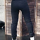 Women's narrowed trousers, black warm trousers with stripes. Pants. Lara (EnigmaStyle). My Livemaster. Фото №6