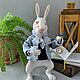 Белый Кролик из "Алисы в стране чудес", Интерьерная кукла, Волгоград,  Фото №1