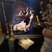 Картины и панно handmade. Livemaster - original item Photo pictures. Basset hound. Father and sons.. Handmade.