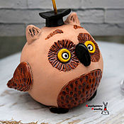 Сувениры и подарки handmade. Livemaster - original item Owl bell. Handmade.