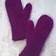 Варежки из пуха норки двойные. Варежки. Wool Wonders /Вязаные аксессуары. Интернет-магазин Ярмарка Мастеров.  Фото №2