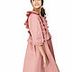 Cotton dress with ruffles in pink. Dresses. ivavavilonskaya. My Livemaster. Фото №6
