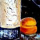 Painting Wine still life, wine and fruit Oil, palette knife. Pictures. Картины для души Virgo gallery. My Livemaster. Фото №5