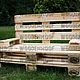Sofa from pallets (pallets) for barbershop, Sofas, Moscow,  Фото №1