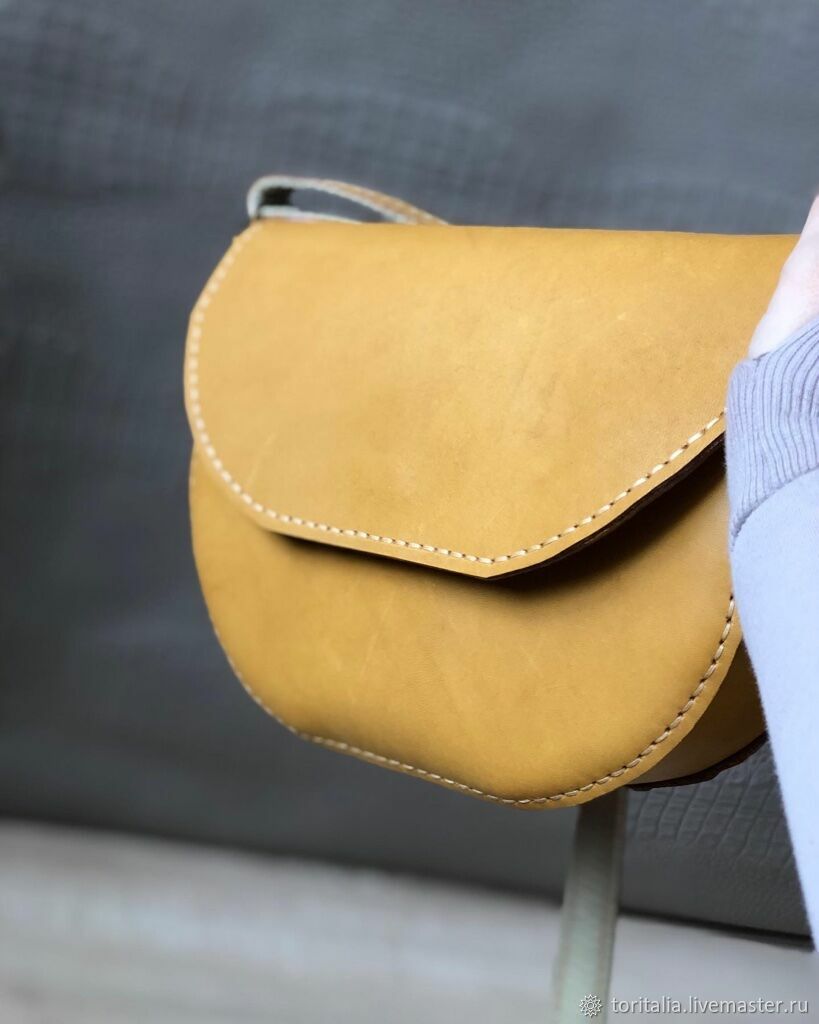 Сумка кросс-боди из натуральной кожи, ручной шов в интернет-магазине ...
