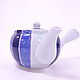 Services: Tea set Arita vare ' in blue stripes'. Tea & Coffee Sets. Fabrics from Japan. My Livemaster. Фото №4
