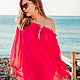 Tunic made of Italian cambric in red. Pareos. Delicate Clothing Store (Daria). Online shopping on My Livemaster.  Фото №2