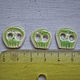Order The buttons of the Skull are green. Greensleeves (tabiti). Livemaster. . Buttons Фото №3