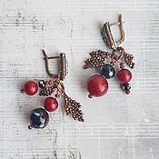 Украшения ручной работы. Ярмарка Мастеров - ручная работа Earrings classic: Berry tea with cinnamon. Handmade.