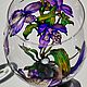 Glasses 'Bouquet of cold Alstroemeria' with stained glass painting. Wine Glasses. vitrazhnaya-rospis (vitrazhnaya-rospis). My Livemaster. Фото №4