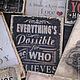 Панно, табличка деревянная 15х20_ЛОФТ_Everythings Possible W0251. Картины. TREENITY_Студия Ольги Генераловой. Интернет-магазин Ярмарка Мастеров.  Фото №2