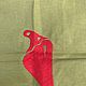 Apron, napkin 'Red pepper', Holland. Vintage homewear. Dutch West - Indian Company. Online shopping on My Livemaster.  Фото №2