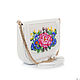 Exclusive handmade handbag with a unique beaded Summer flowers, Classic Bag, Moscow,  Фото №1