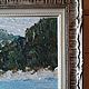Зима, лес, река, лед, горы, голубой, зеленый. Картины. Татьяна Картины для гармонии в доме. Ярмарка Мастеров.  Фото №5