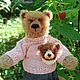 Мишка Тедди в джинсах и свитере 20 см. Мишки Тедди. Teddy da Nonna (Ирина Пономаренко). Интернет-магазин Ярмарка Мастеров.  Фото №2