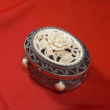 Роза. Шкатулка с камеей из бивня мамонта. NGS Masters ❋ Arts&Crafts. Шкатулки ручной работы - Ярмарка Мастеров Шкатулки ручной работы. Ярмарка Мастеров - ручная работа Роза. Шкатулка с камеей из бивня мамонта. Handmade.