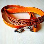 Personalized dog collar for small dogs made of genuine leather