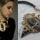 Колье "Antelopes in Art-deco". Колье. Julia Chernopazova Art Jewelry. Интернет-магазин Ярмарка Мастеров.  Фото №2