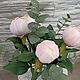 Заказать  Букет пионов Гардения с эвкалиптом Бэби блу. Natashaflowers_decor. Ярмарка Мастеров. . Букеты Фото №3