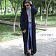 Order Knitted hooded coat blue. CUTE-KNIT by Nata Onipchenko. Livemaster. . Coats Фото №3