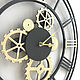 Order Large wall clock 'Gears' made of MDF 50cm. art-clock (art-clock). Livemaster. . Watch Фото №3