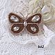 A beaded brooch 'Butterfly'. Brooches. DiliZ Handmade. My Livemaster. Фото №4