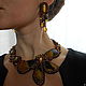 Set 'Honey': necklace earrings, Jewelry Sets, Blagoveshchensk,  Фото №1