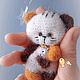 Котик с сердечком. Амигуруми куклы и игрушки. Амигурум_и_я ❤'Смешные петельки' сувенирные подарочные игрушки.. Ярмарка Мастеров.  Фото №5